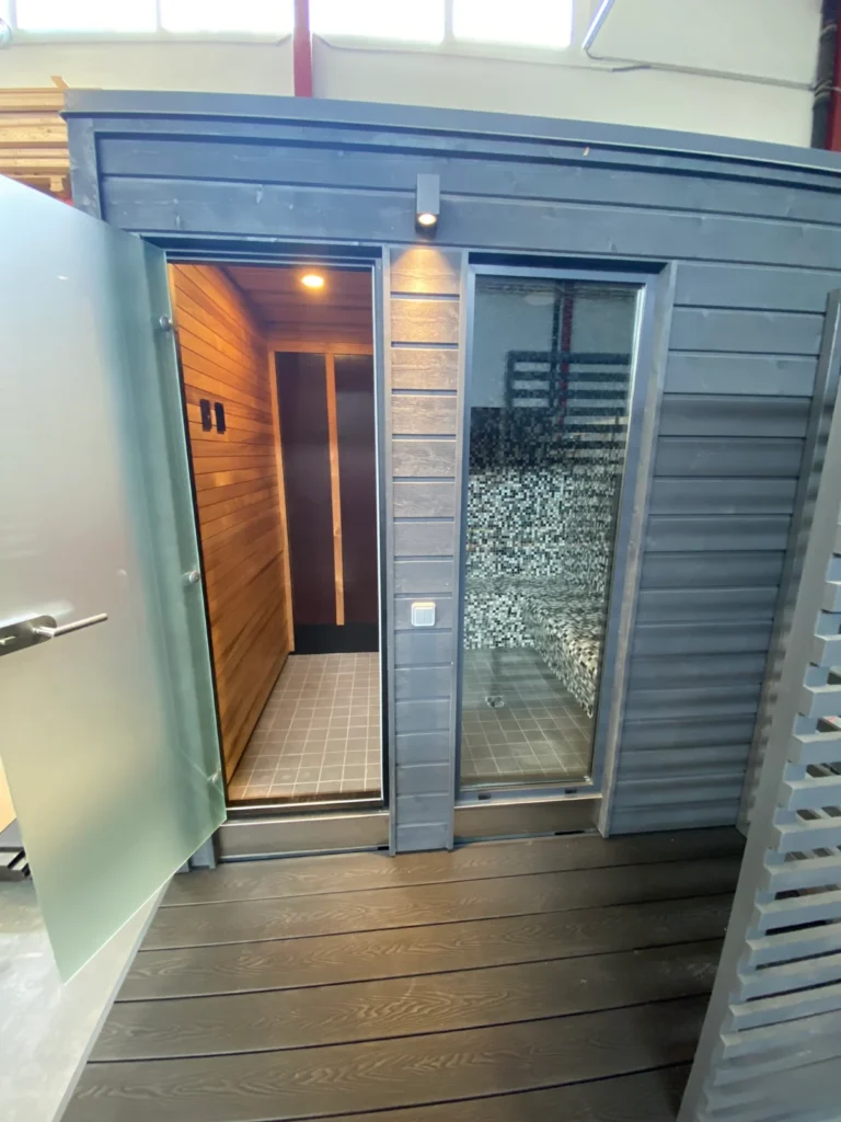 KUUT Steam outdoor steam sauna by Nordik Wellness