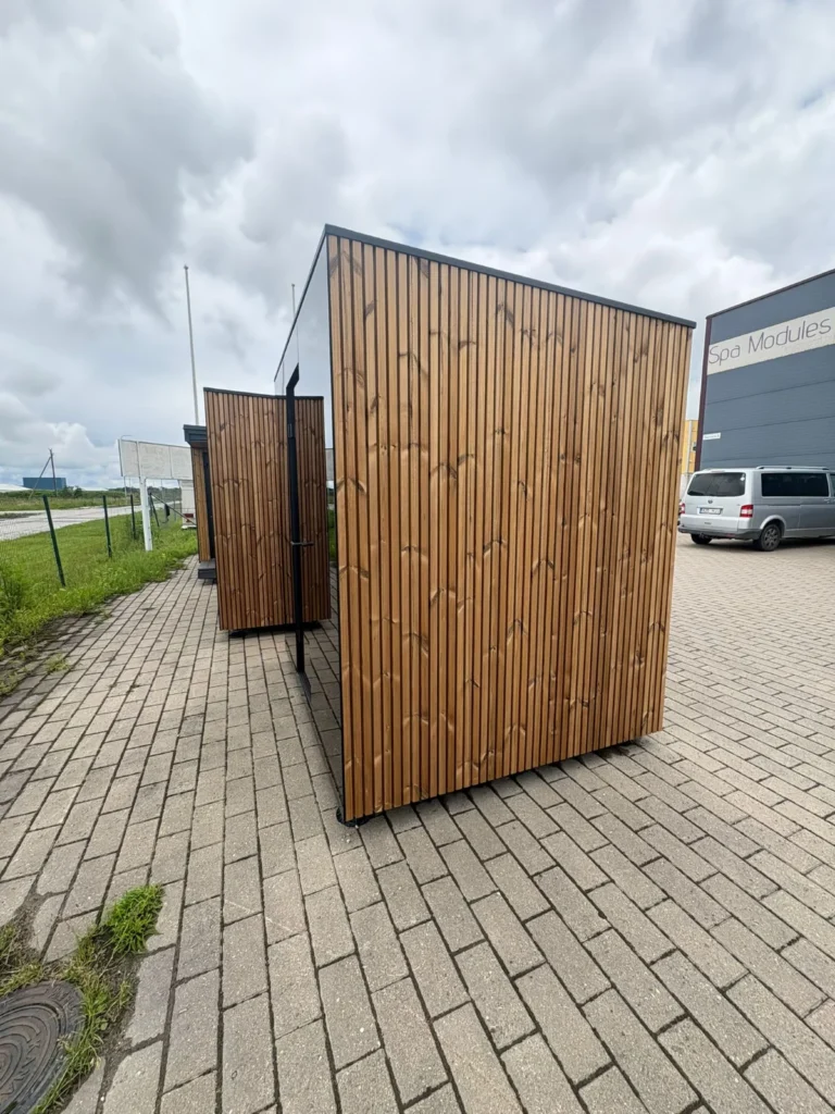 Signature M outdoor sauna by Nordik Wellness